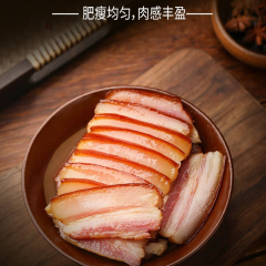 黄山腊肉咸肉安徽黄山特产徽州刀板香土猪肉自然风干香腊火腿 400g